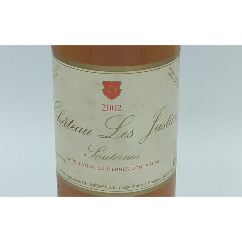 Sauternes Chateau Les Justices cl75